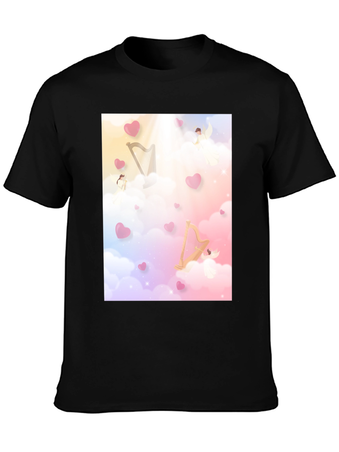 Angelic Dreamscape Tee - Cloud Harp Design