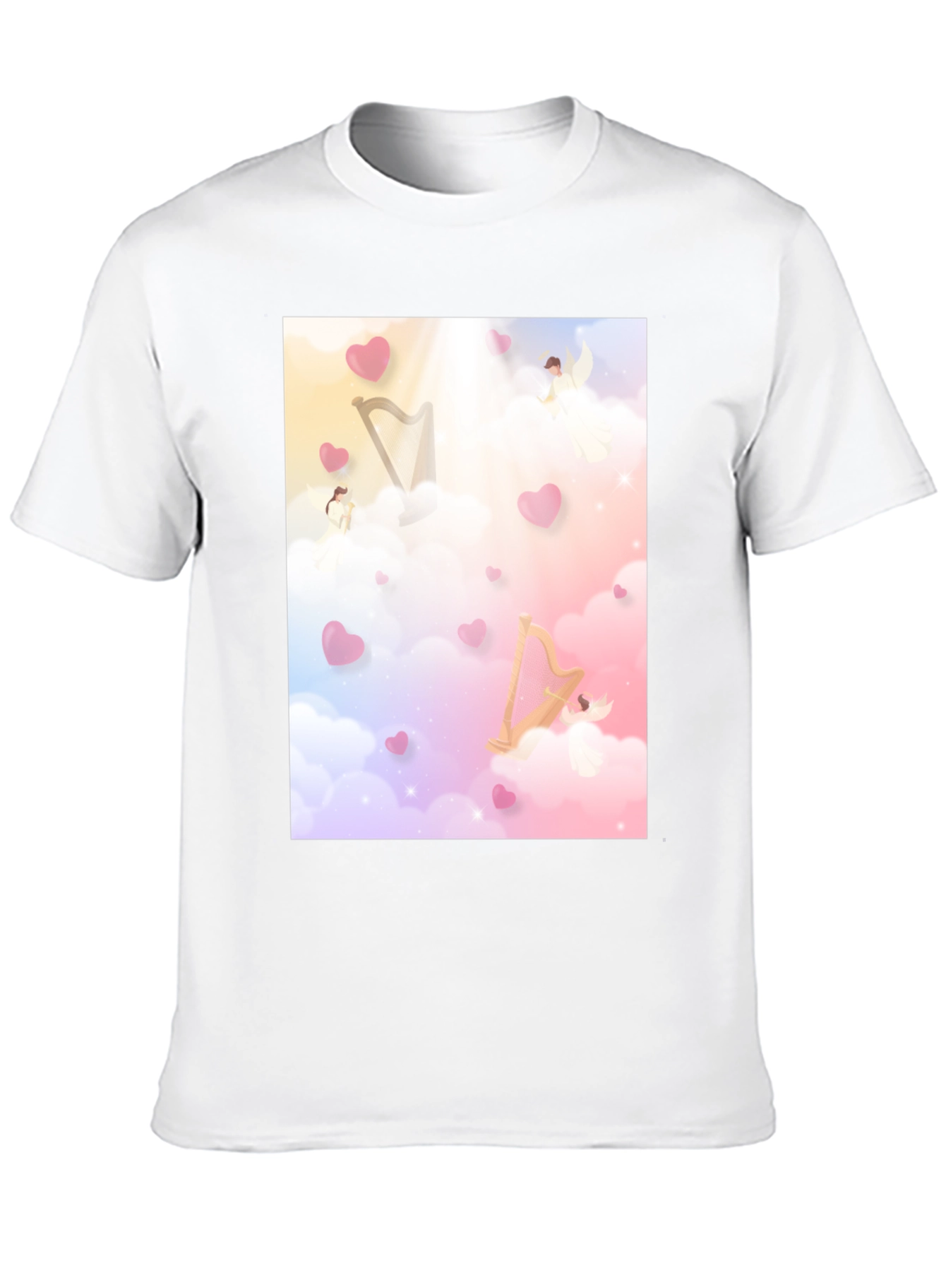 Angelic Dreamscape Tee - Cloud Harp Design