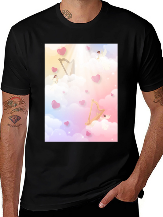 Angelic Dreamscape Tee - Cloud Harp Design