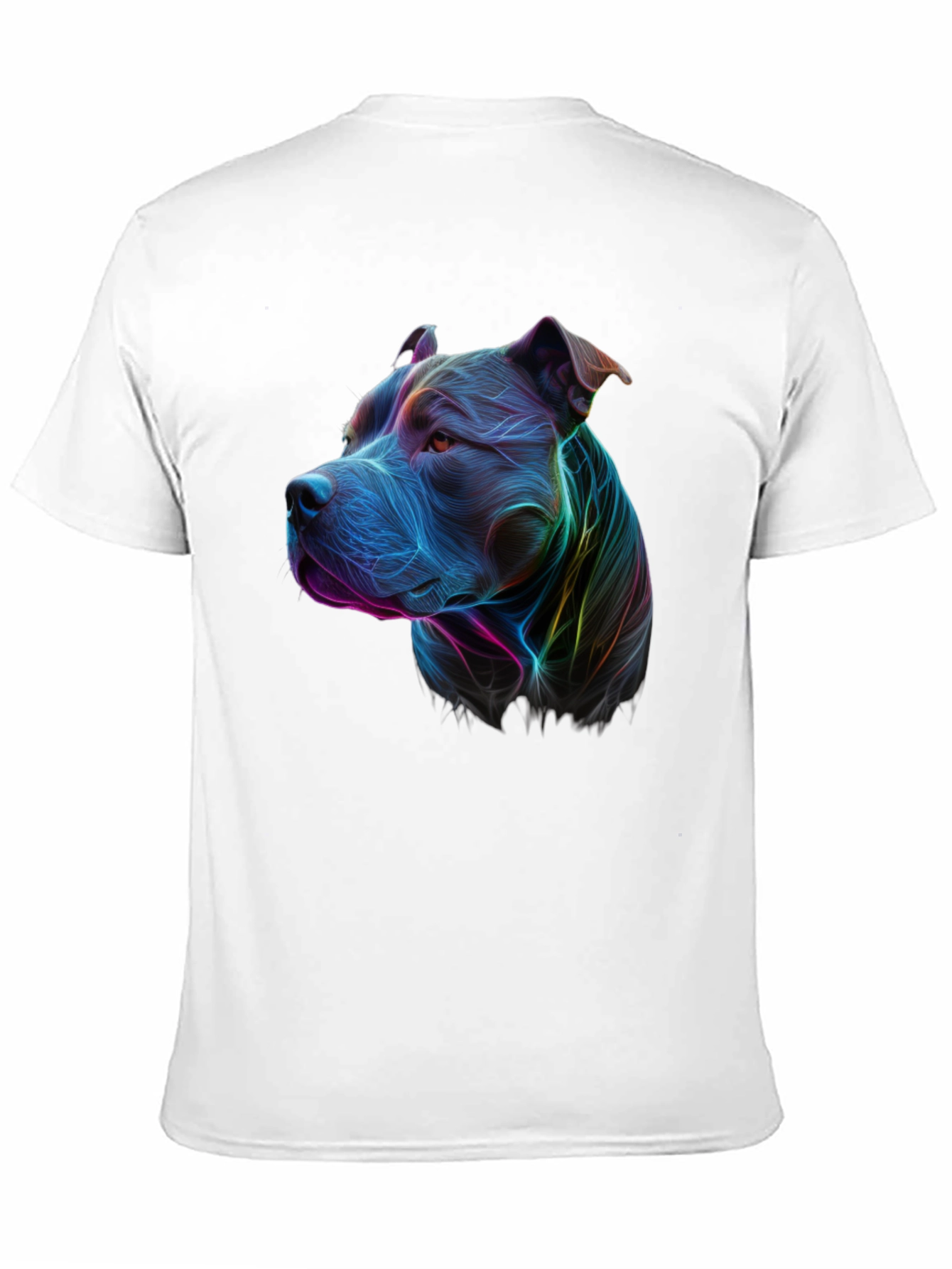 Vibrant Pitbull Graphic Tee - Unique Dog Lover Shirt