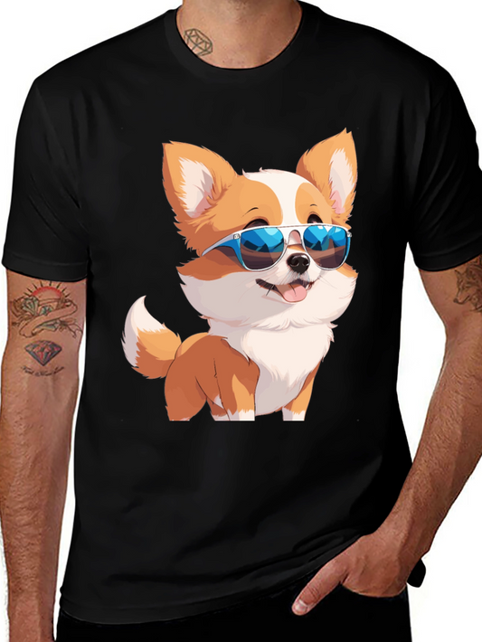 Cool Corgi Graphic Tee - Stylish & Fun!