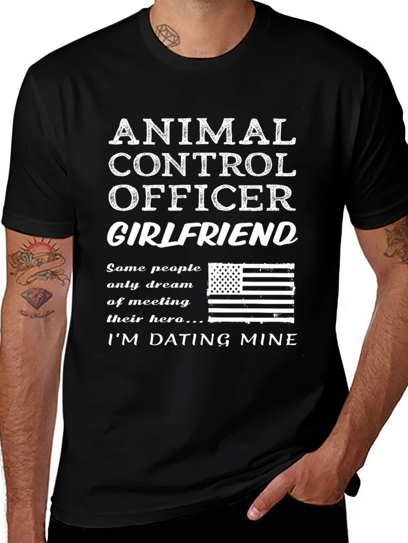 Animal Control Officer Girlfriend Graphic Tee