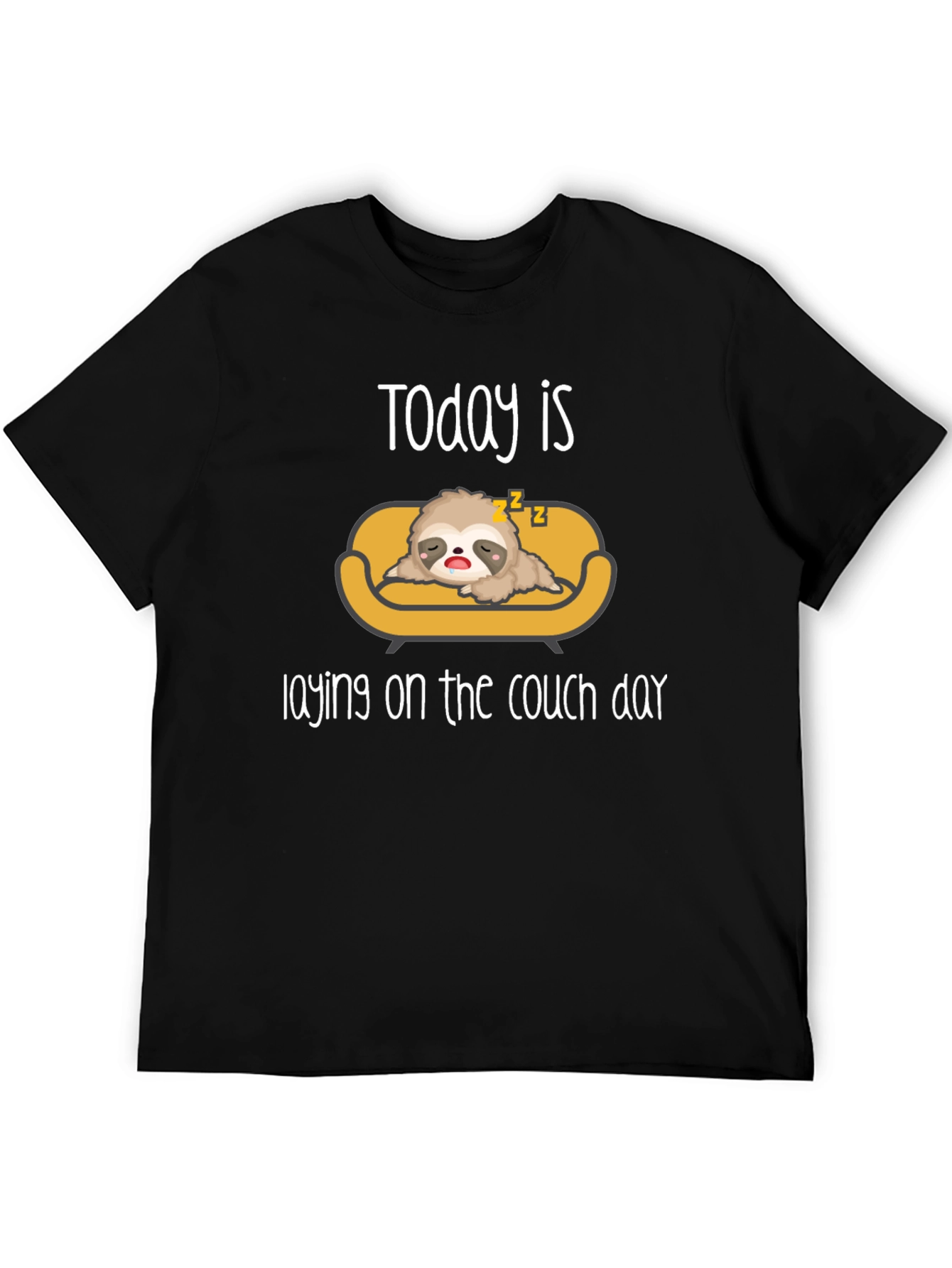 Lazy Sloth Laying on Couch T-Shirt