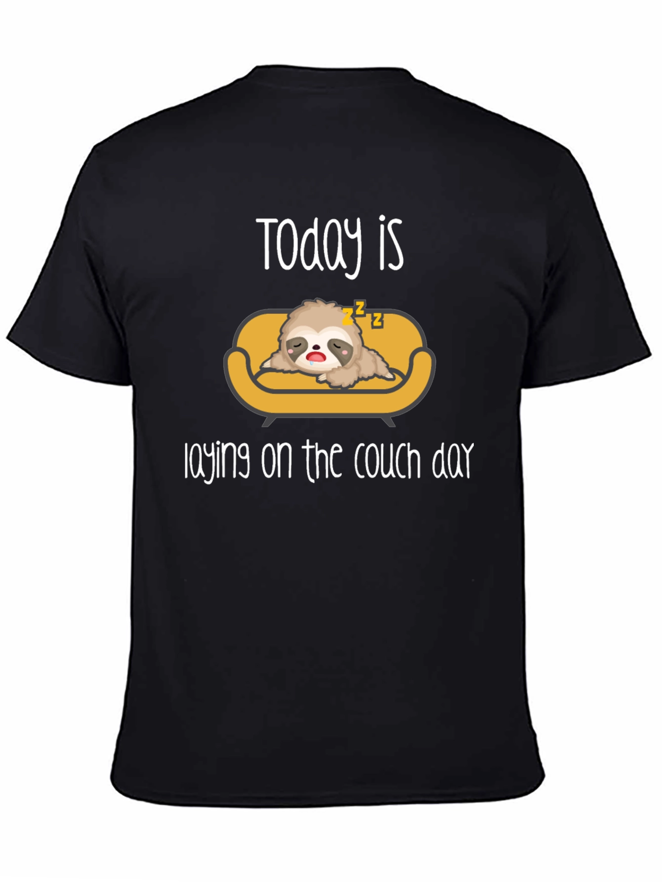 Lazy Sloth Laying on Couch T-Shirt