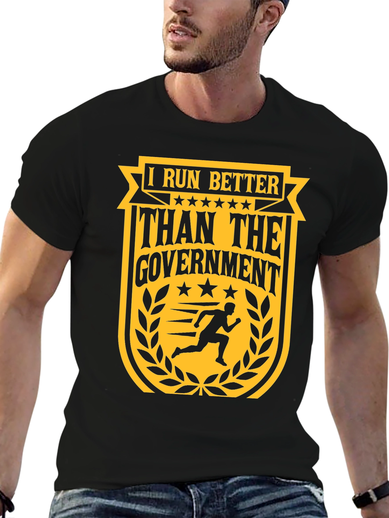 I Run Better Than The Government Graphic T-Shirt