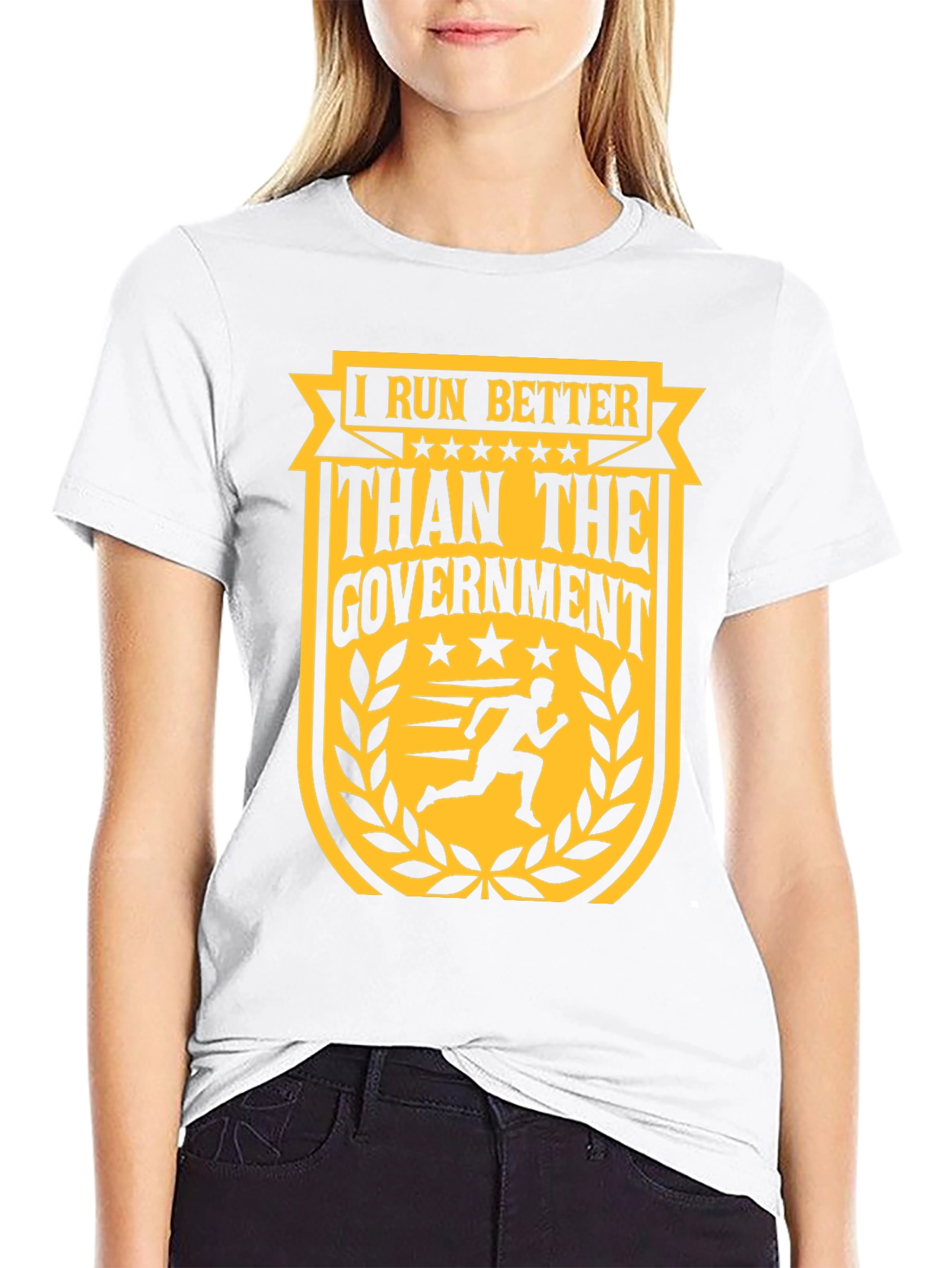 I Run Better Than The Government Graphic T-Shirt