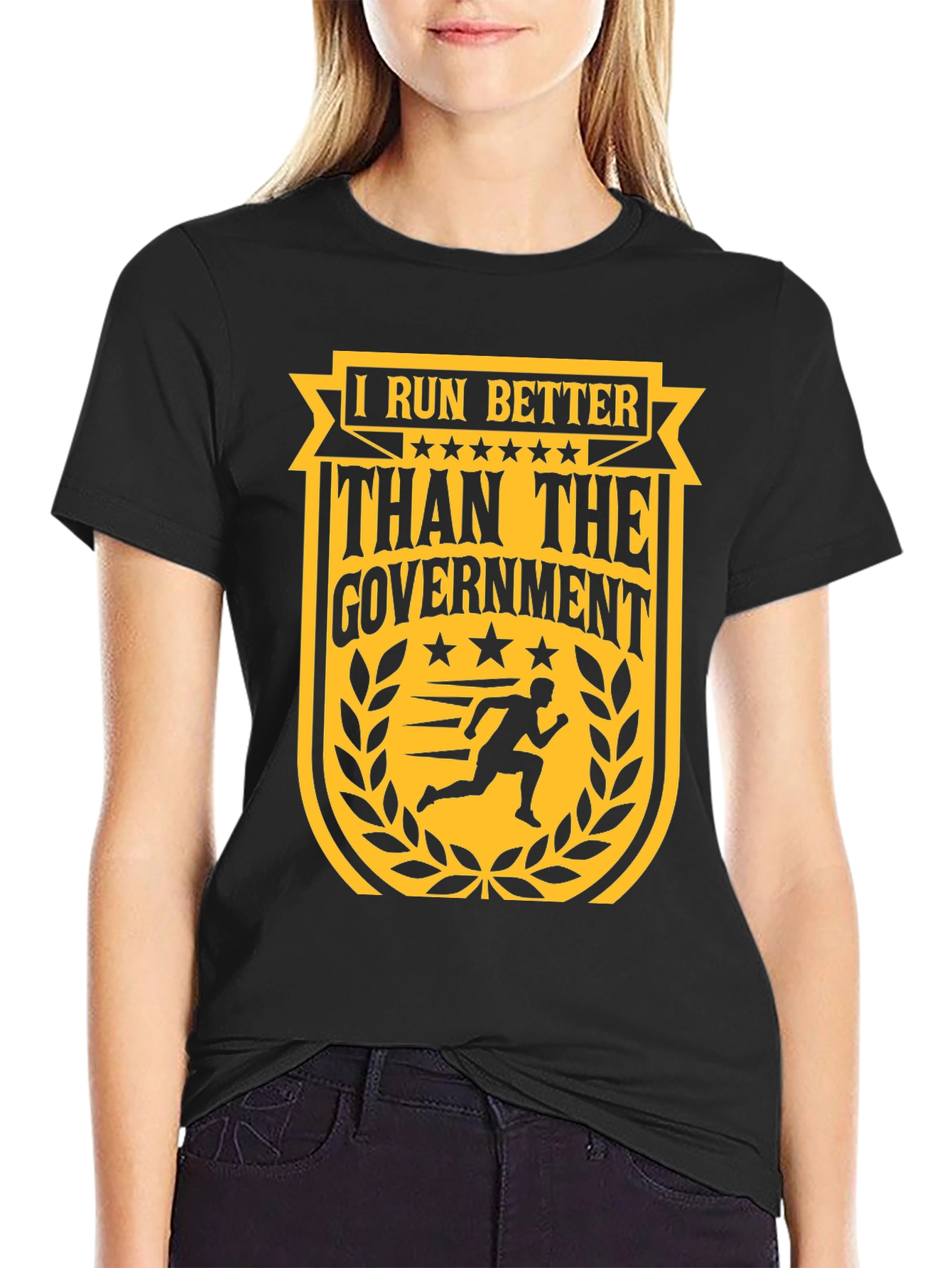 I Run Better Than The Government Graphic T-Shirt