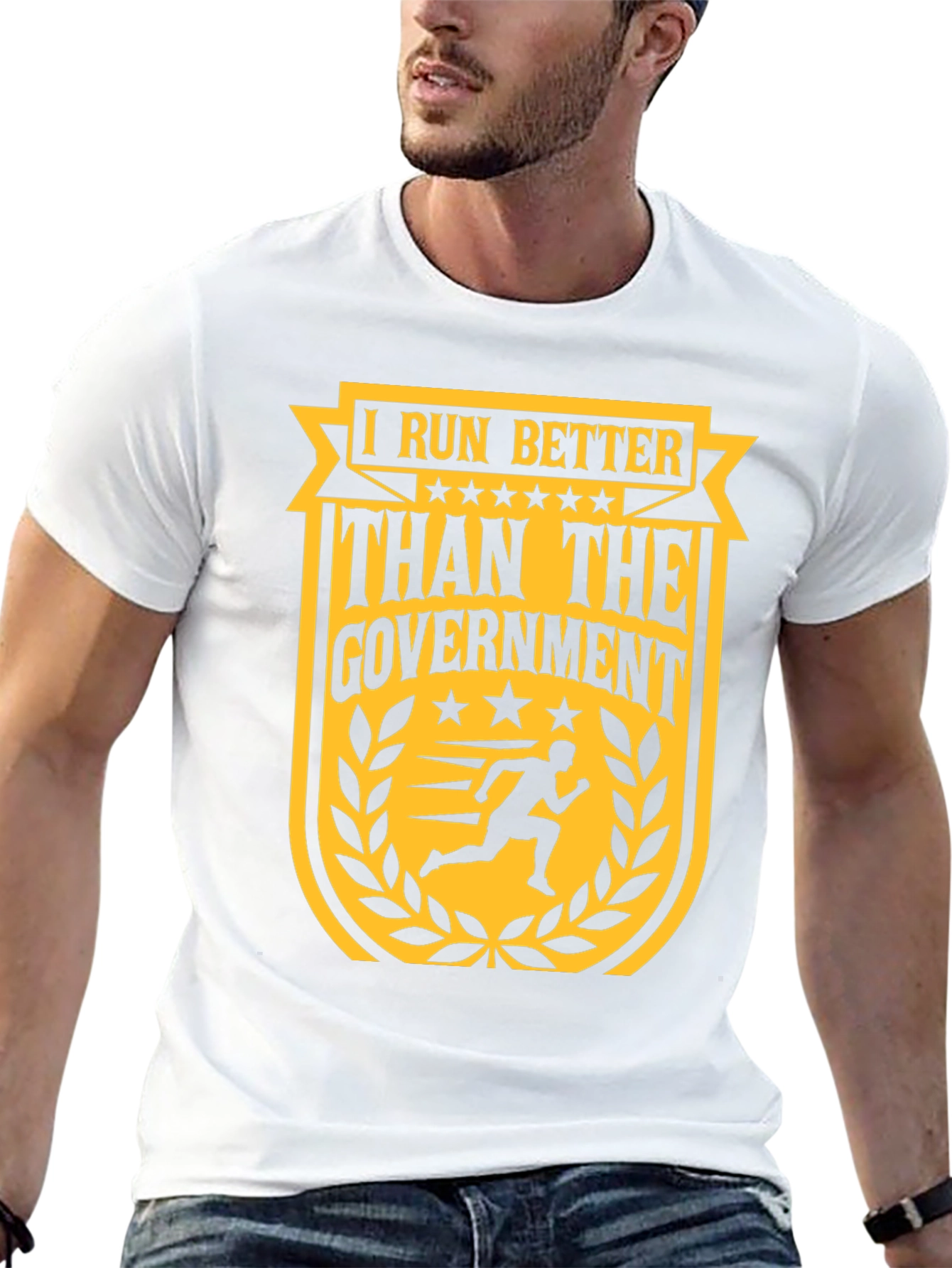 I Run Better Than The Government Graphic T-Shirt