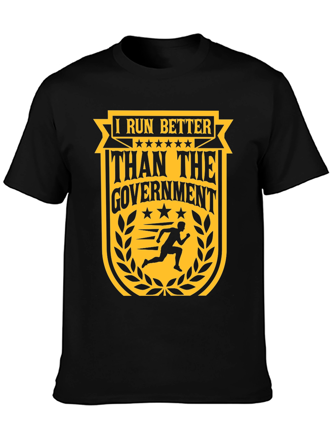 I Run Better Than The Government Graphic T-Shirt