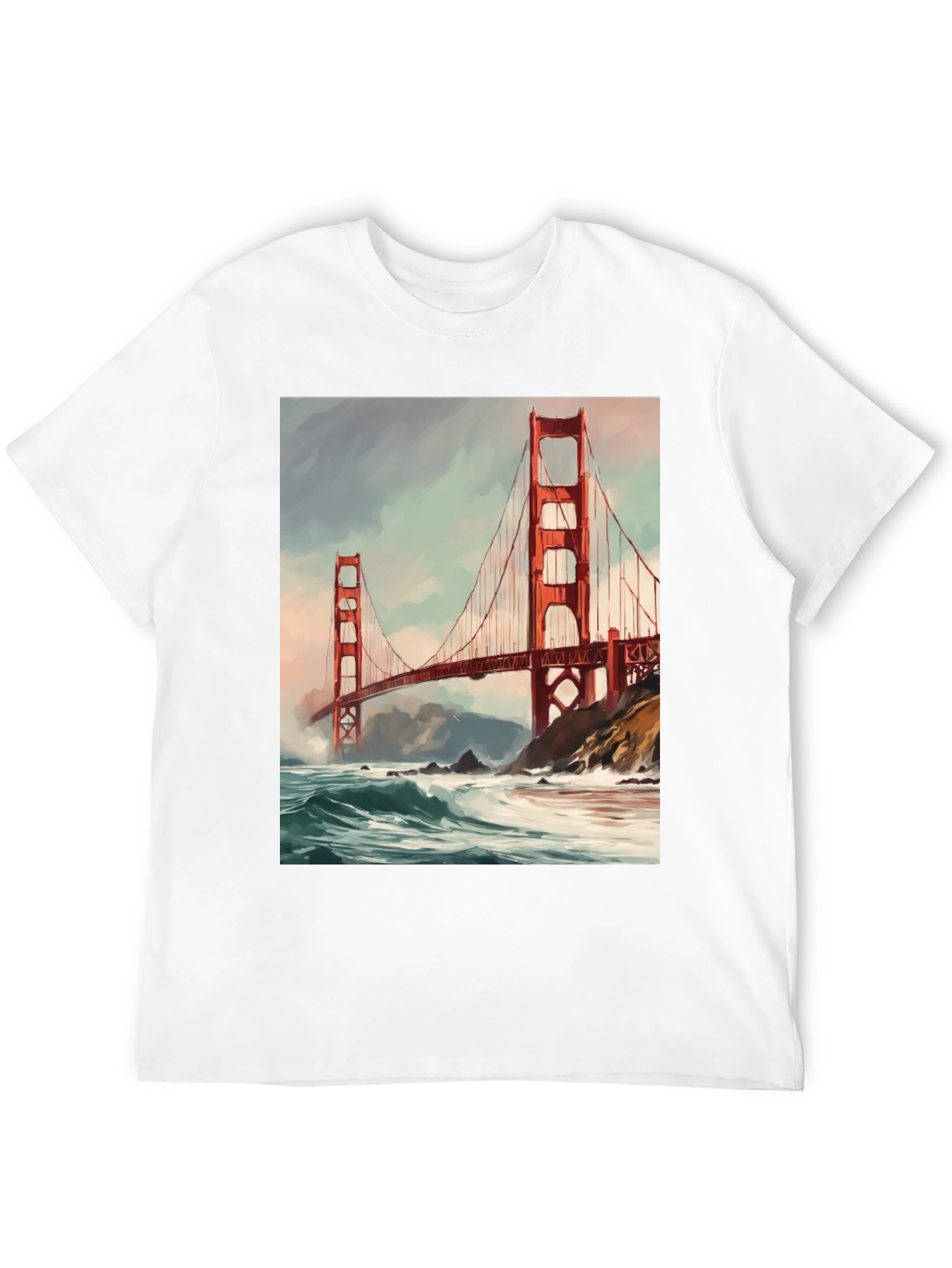 Golden Gate Bridge Black T-Shirt