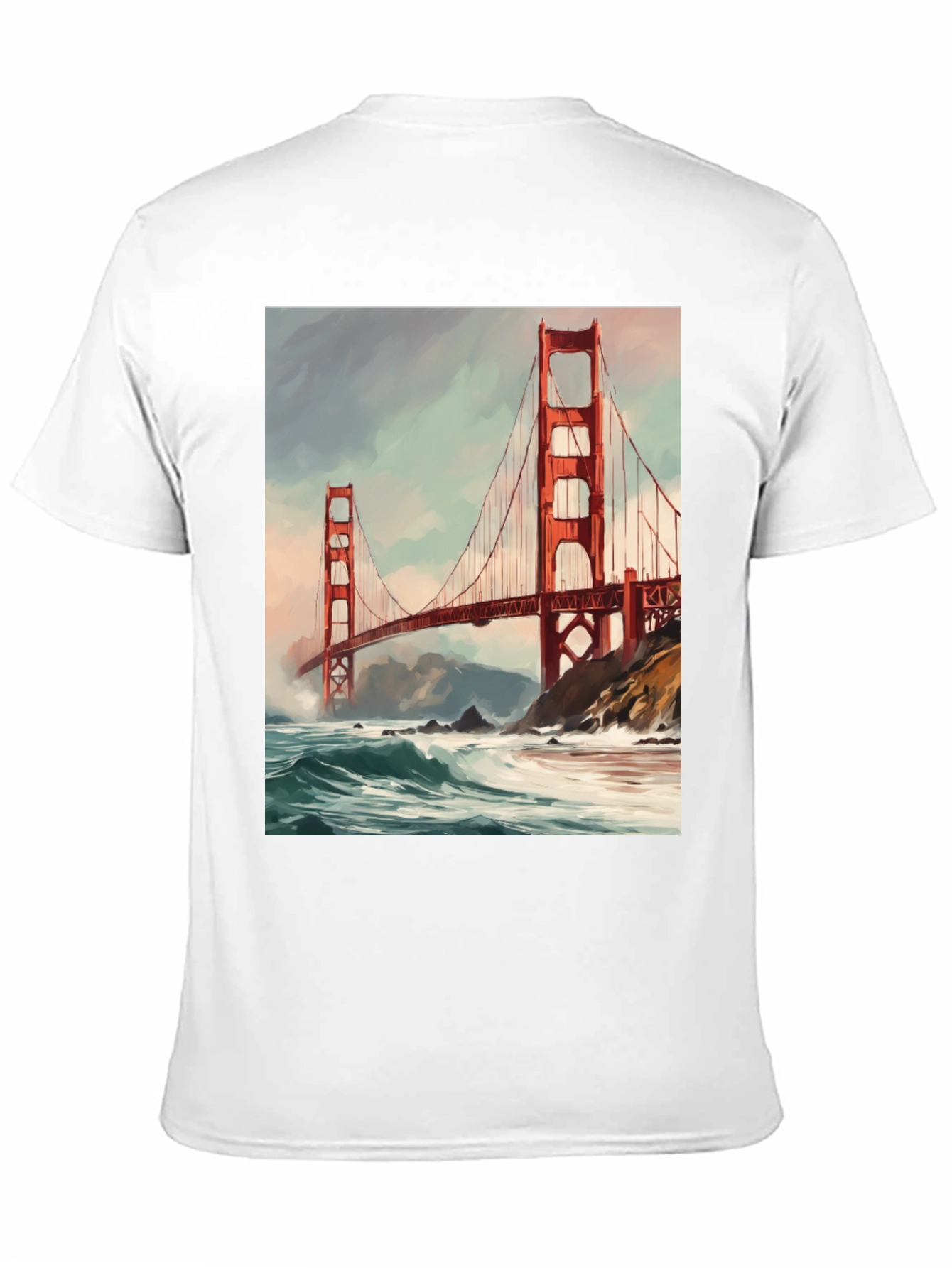 Golden Gate Bridge Black T-Shirt
