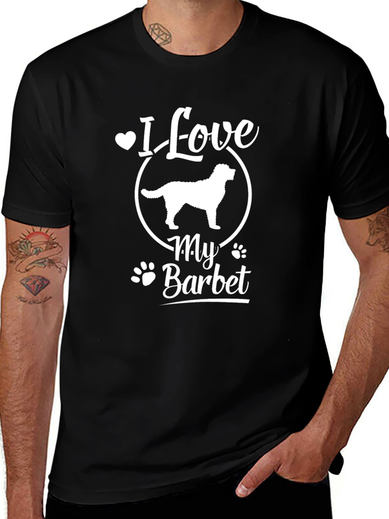I Love My Barbet T-Shirt - Dog Lover Tee