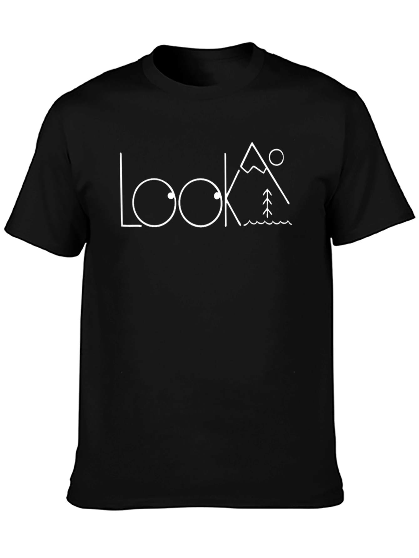 Look Outdoors Black Graphic Tee