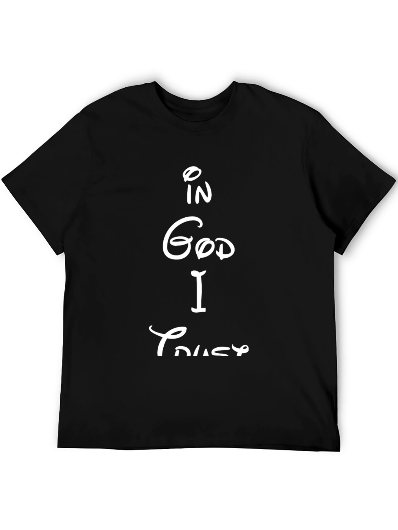 In God I Trust Graphic Black T-Shirt