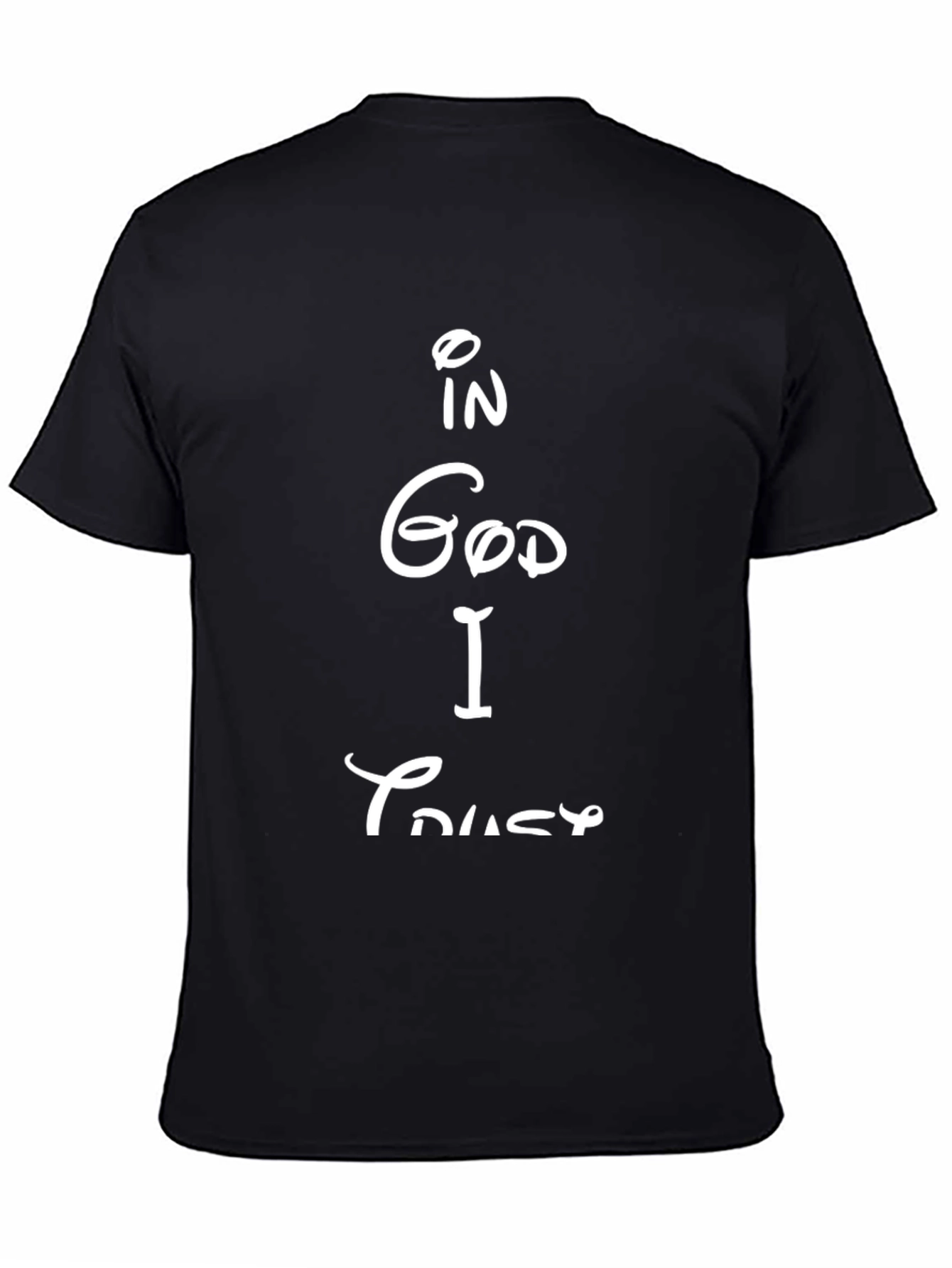 In God I Trust Graphic Black T-Shirt