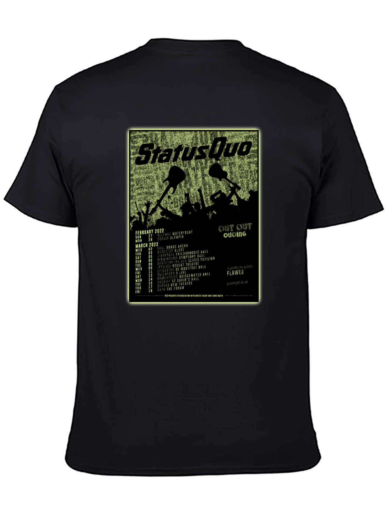 Status Quo Out Out Quoing Tour T-Shirt