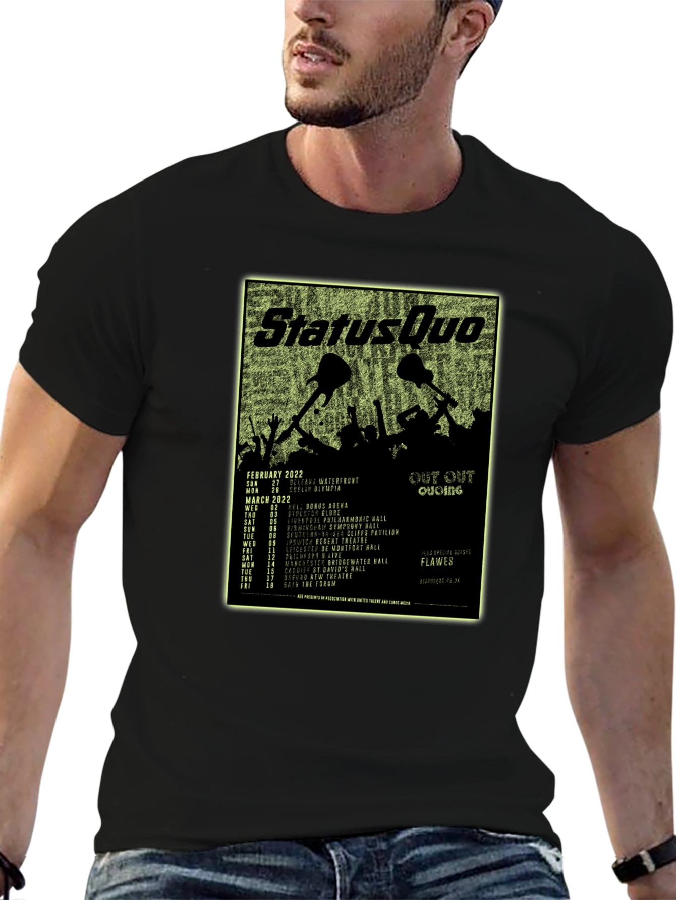 Status Quo Out Out Quoing Tour T-Shirt
