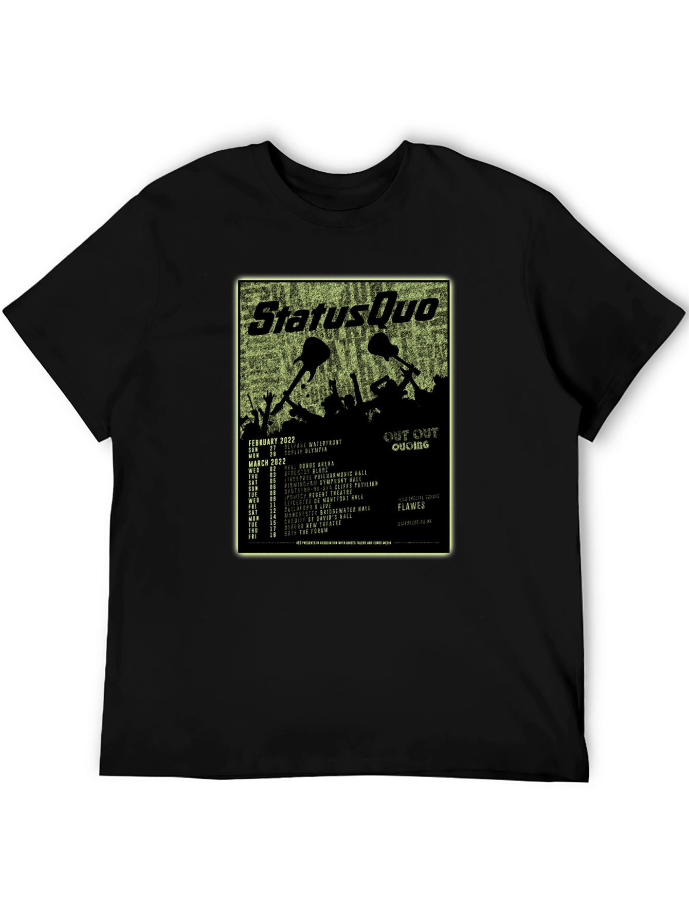 Status Quo Out Out Quoing Tour T-Shirt