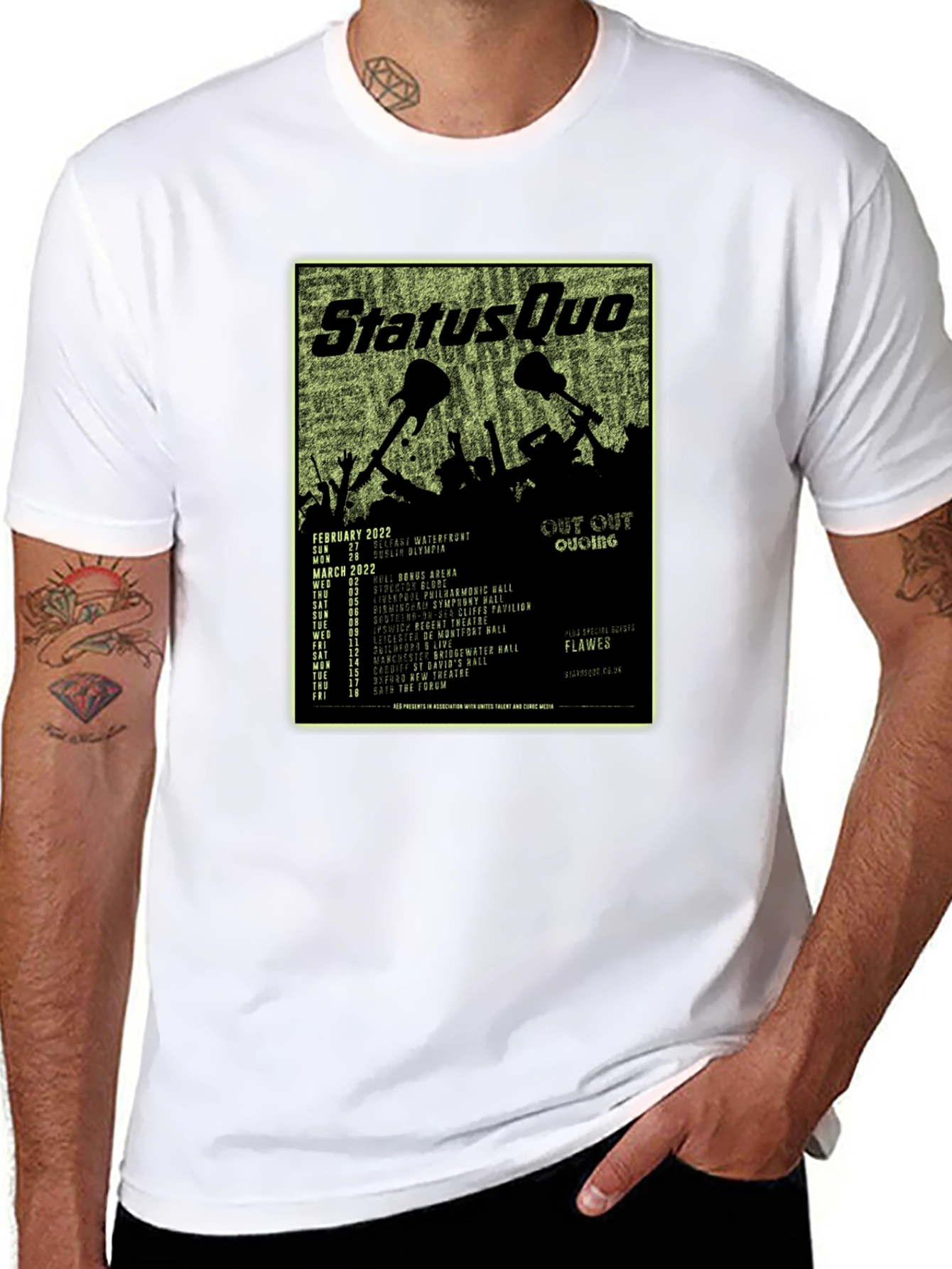 Status Quo Out Out Quoing Tour T-Shirt
