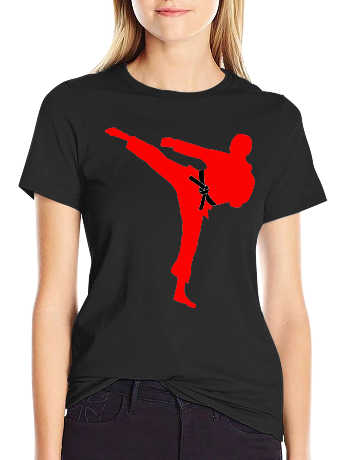 Karate Kick Graphic T-Shirt - Martial Arts Tee