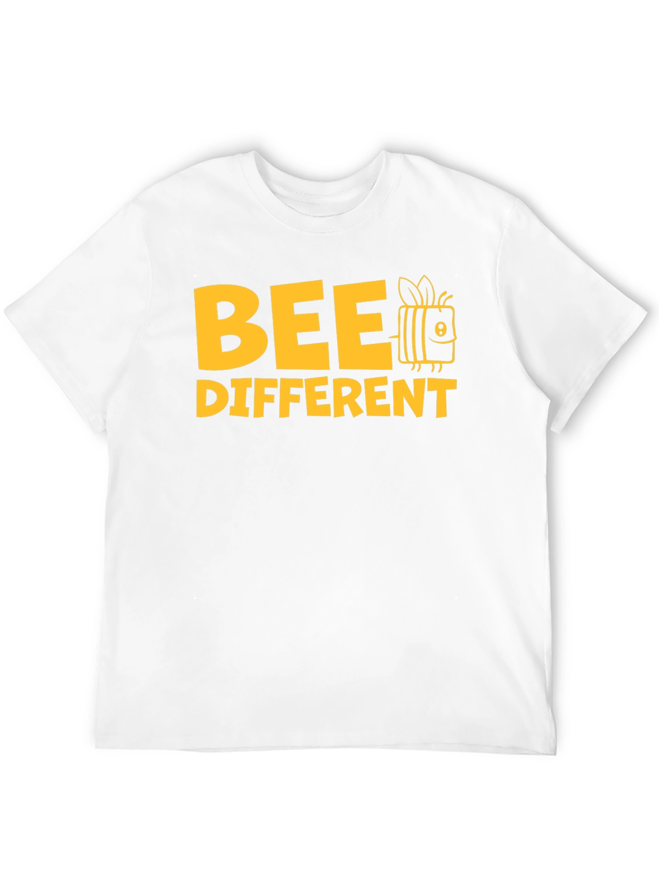 Bee Different Graphic Tee - Black Cotton Shirt