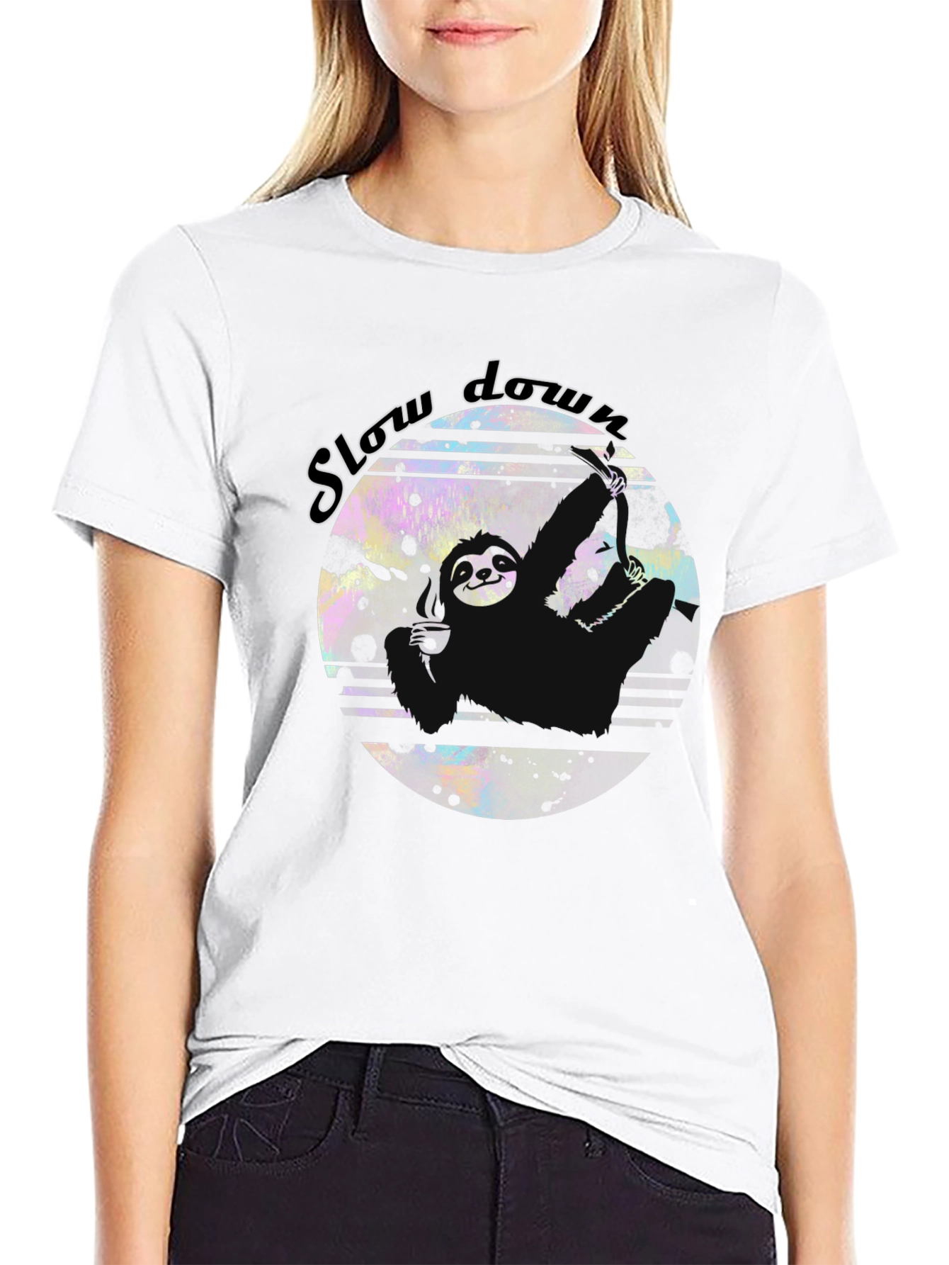 Slow Down Sloth Graphic Tee