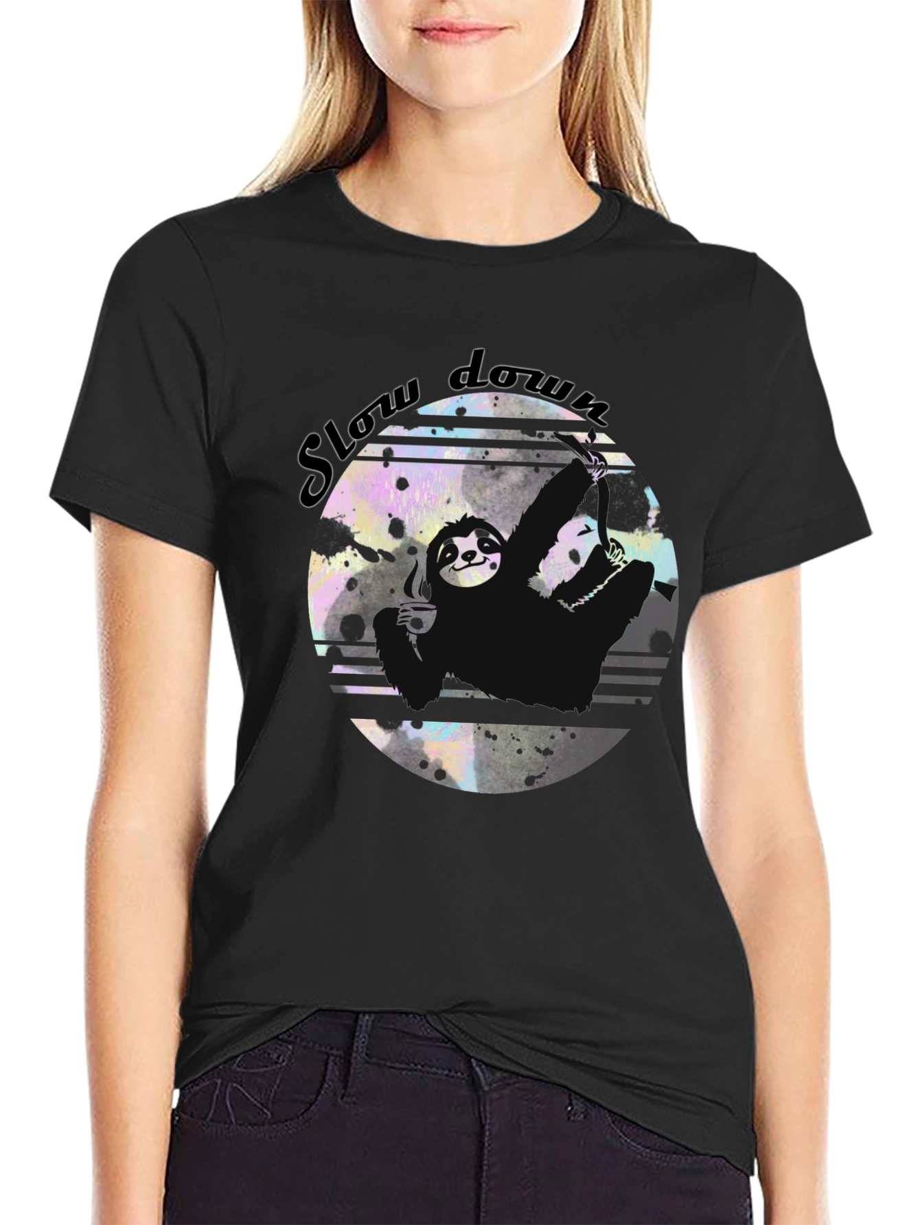 Slow Down Sloth Graphic Tee