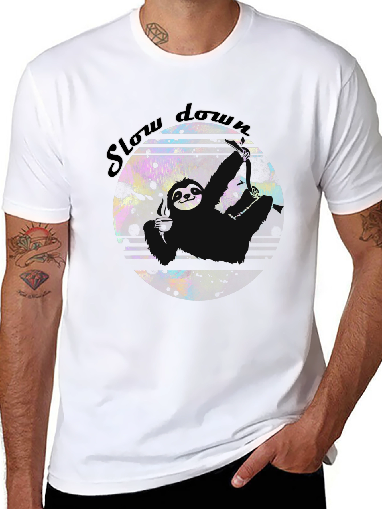 Slow Down Sloth Graphic Tee