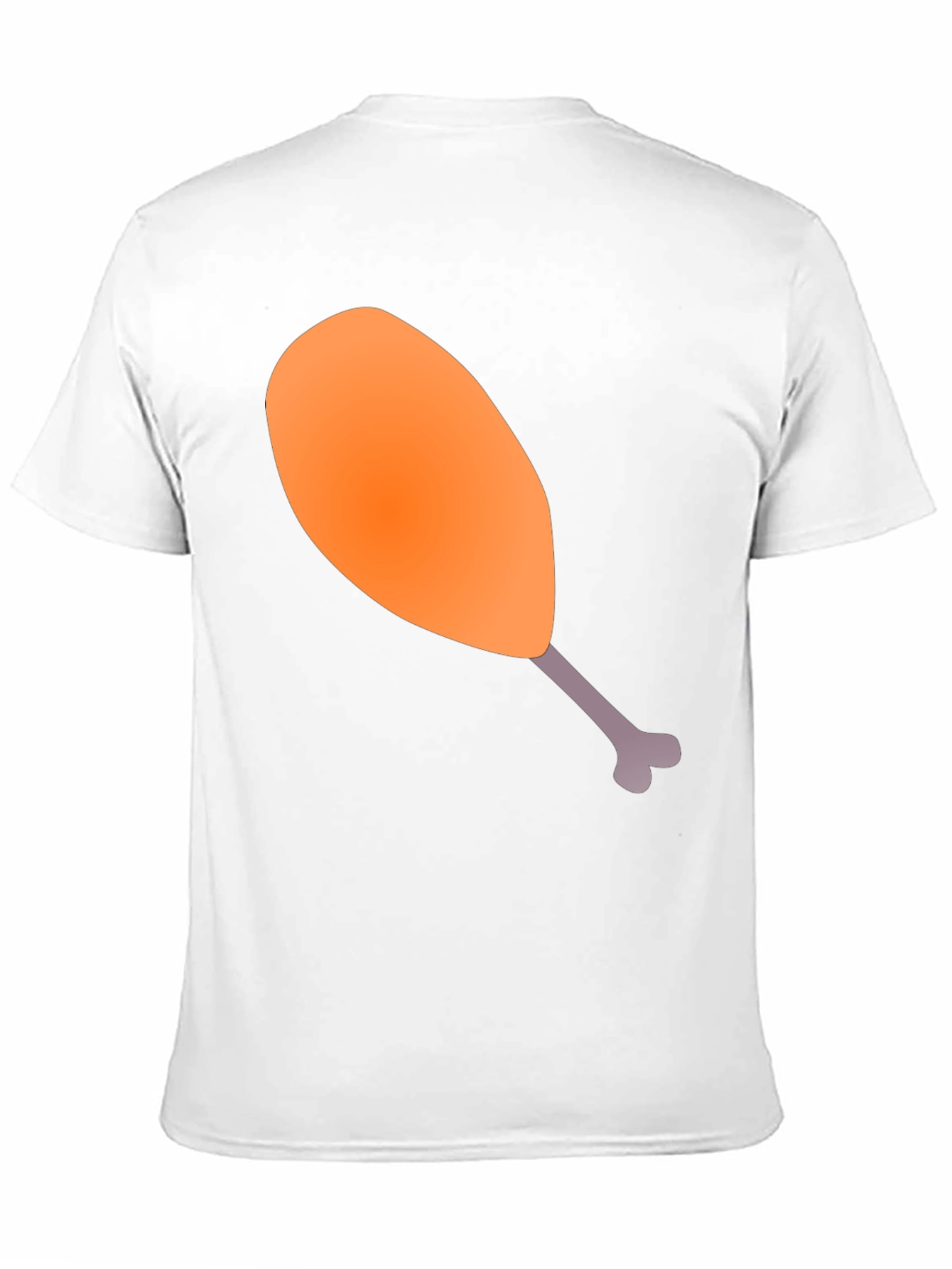 Funny Chicken Leg Graphic Tee - Black Unisex T-Shirt