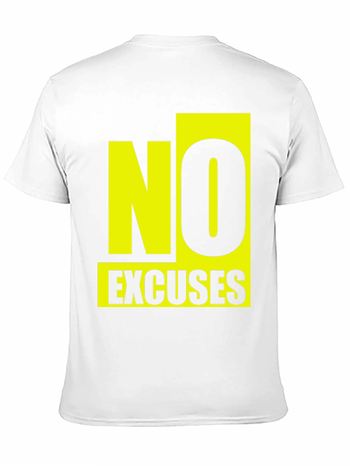 No Excuses Graphic T-Shirt - Motivational Black Tee