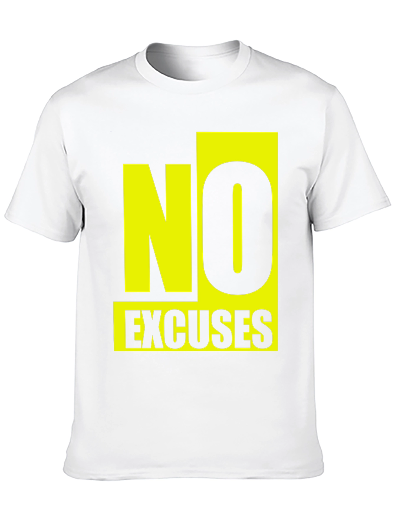 No Excuses Graphic T-Shirt - Motivational Black Tee