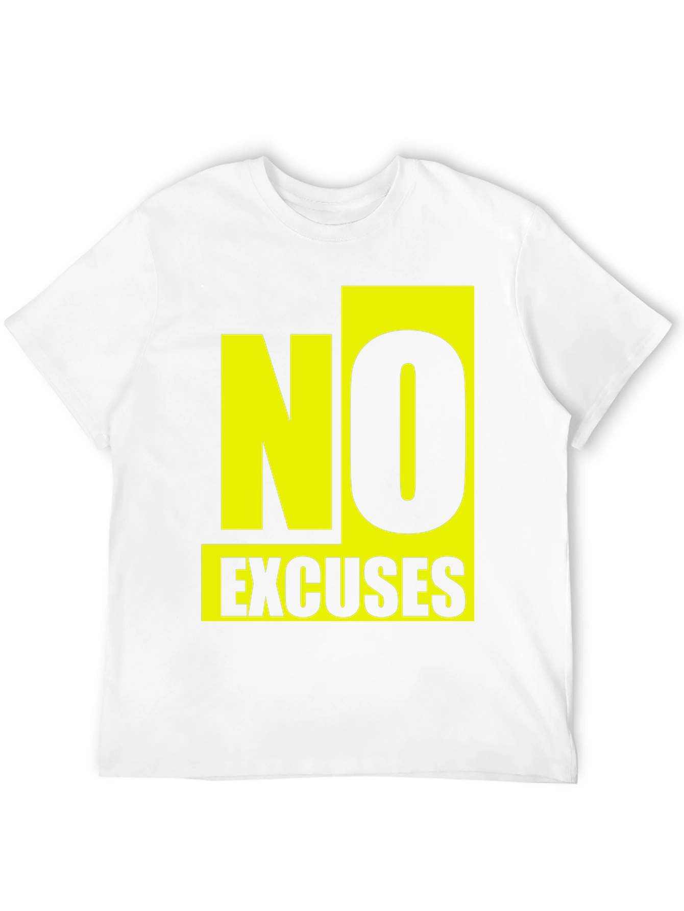 No Excuses Graphic T-Shirt - Motivational Black Tee