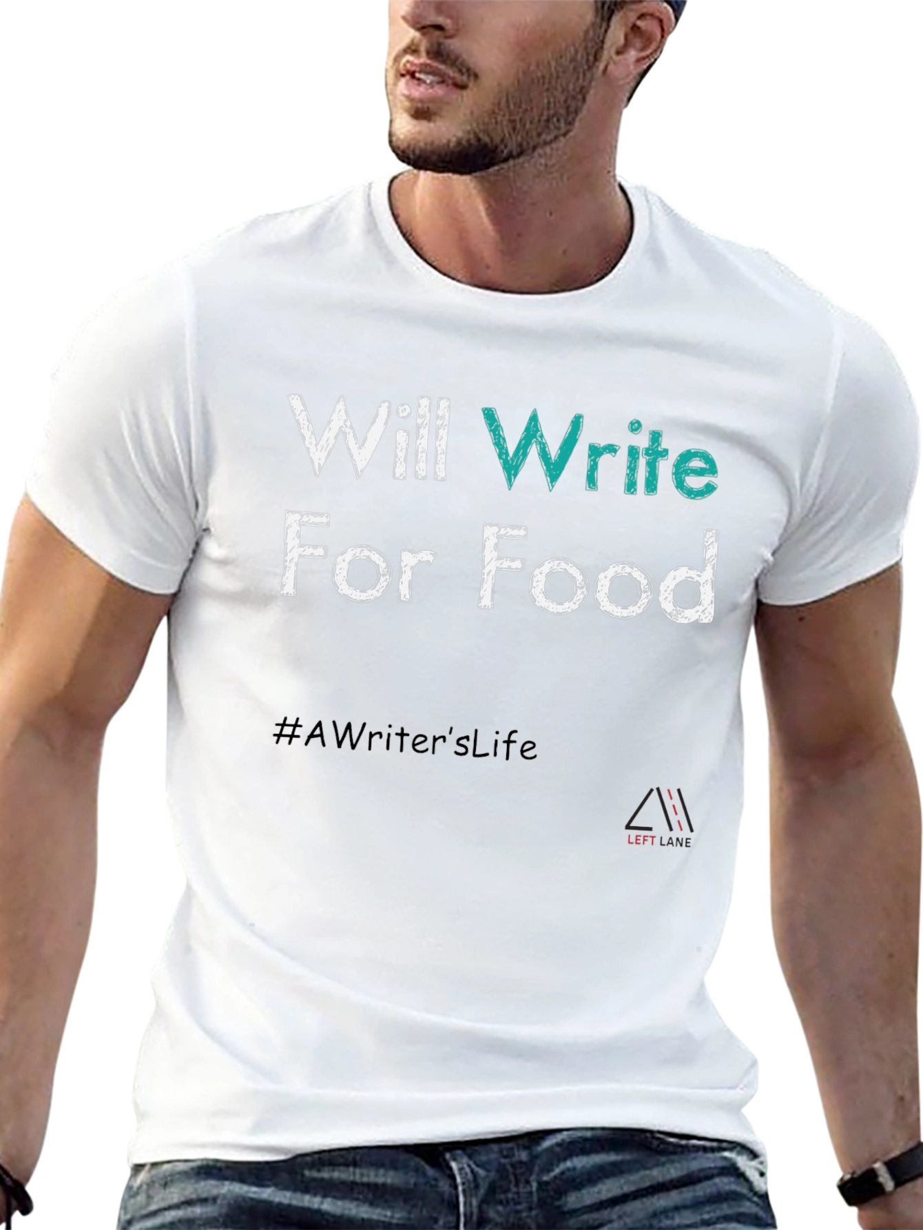 Writer Foodie T-Shirt - #AWritersLife Tee
