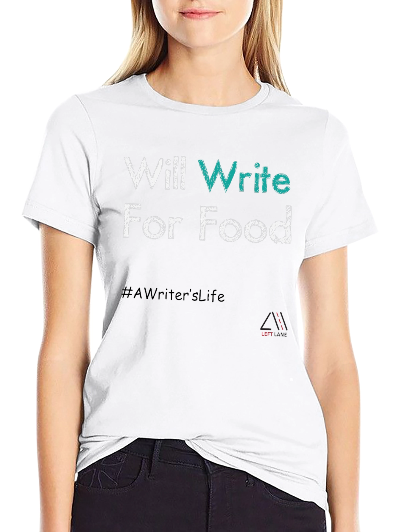 Writer Foodie T-Shirt - #AWritersLife Tee