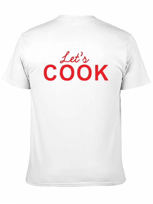 Lets Cook Graphic Tee - Black Cotton T-Shirt