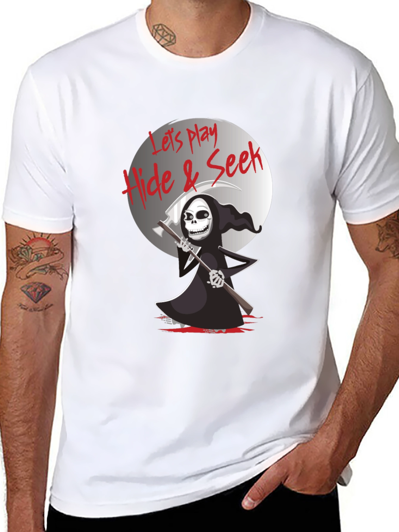 Grim Reaper Hide & Seek Graphic Tee