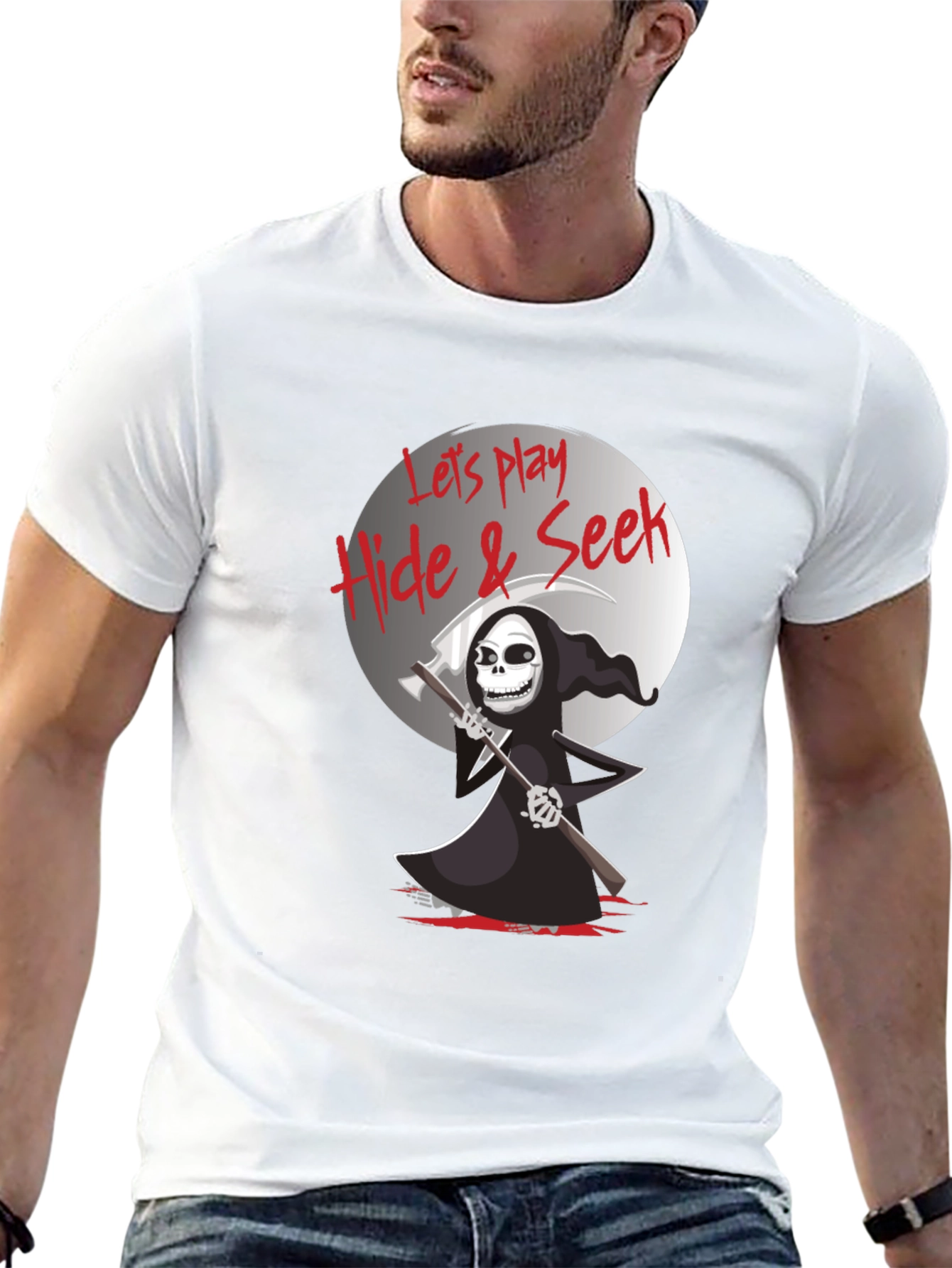Grim Reaper Hide & Seek Graphic Tee