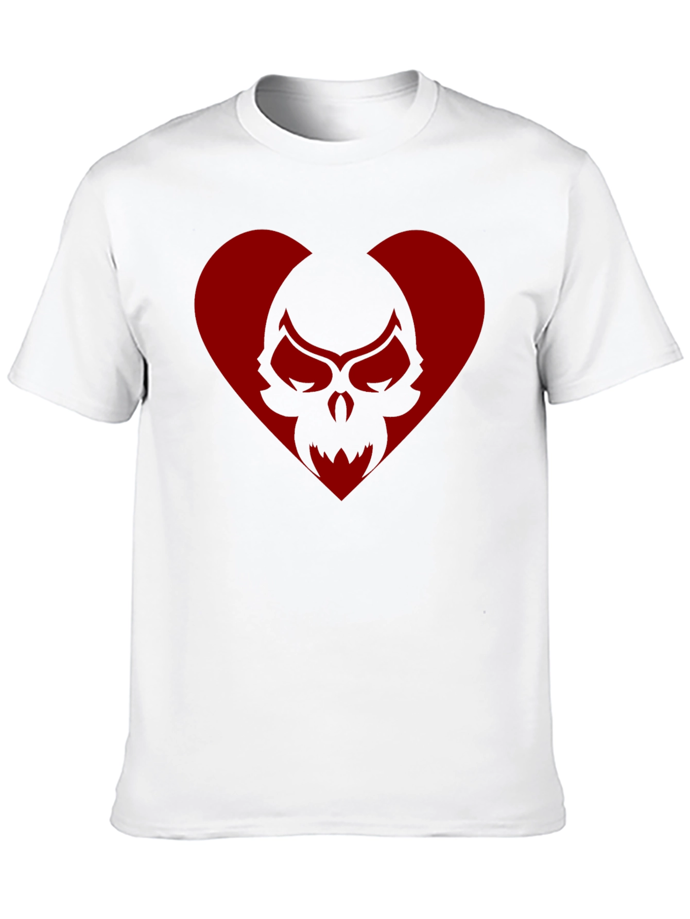 Skull Heart Graphic Tee - Cool Casual Shirt