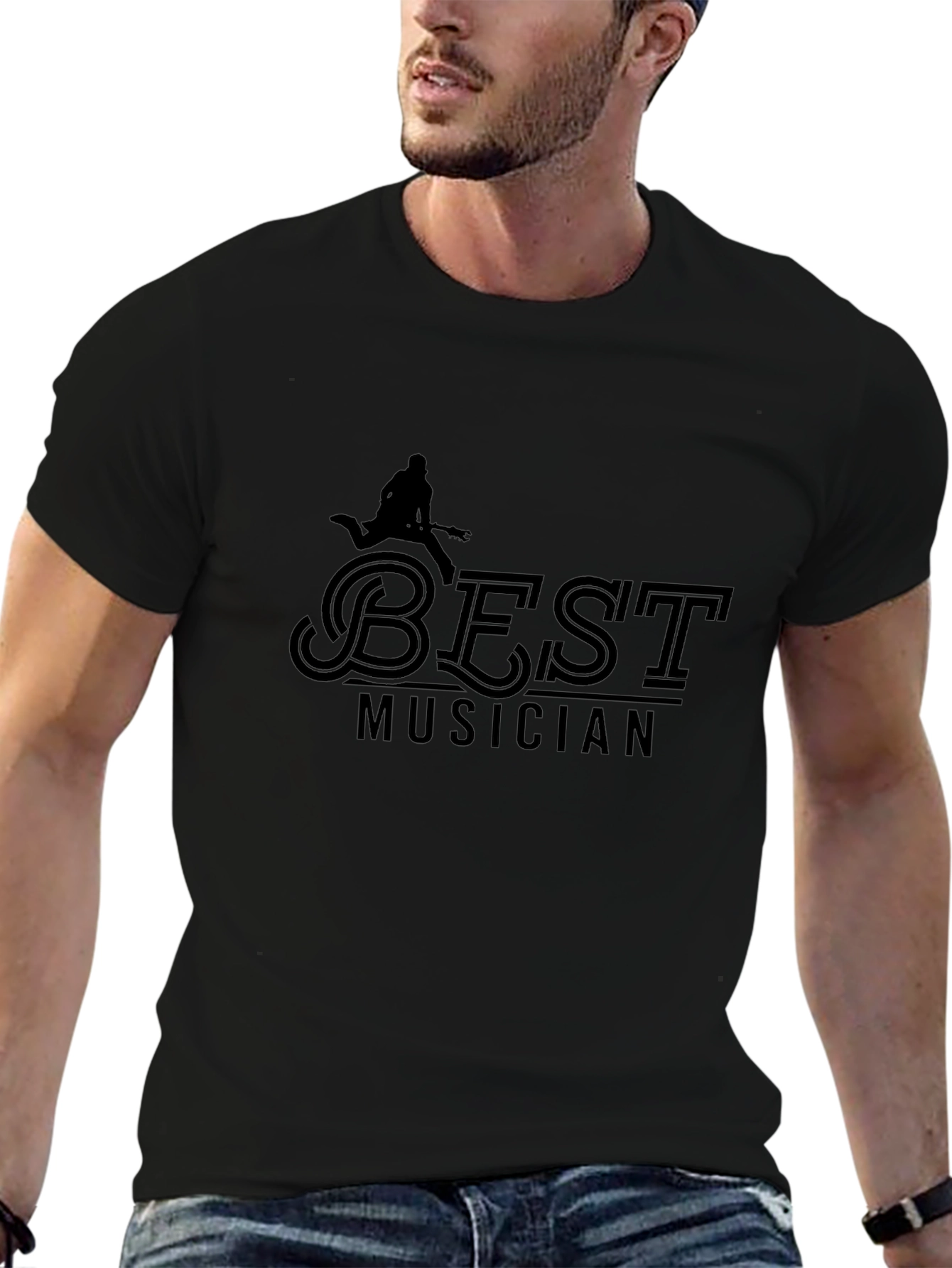 Best Musician Black Graphic Tee