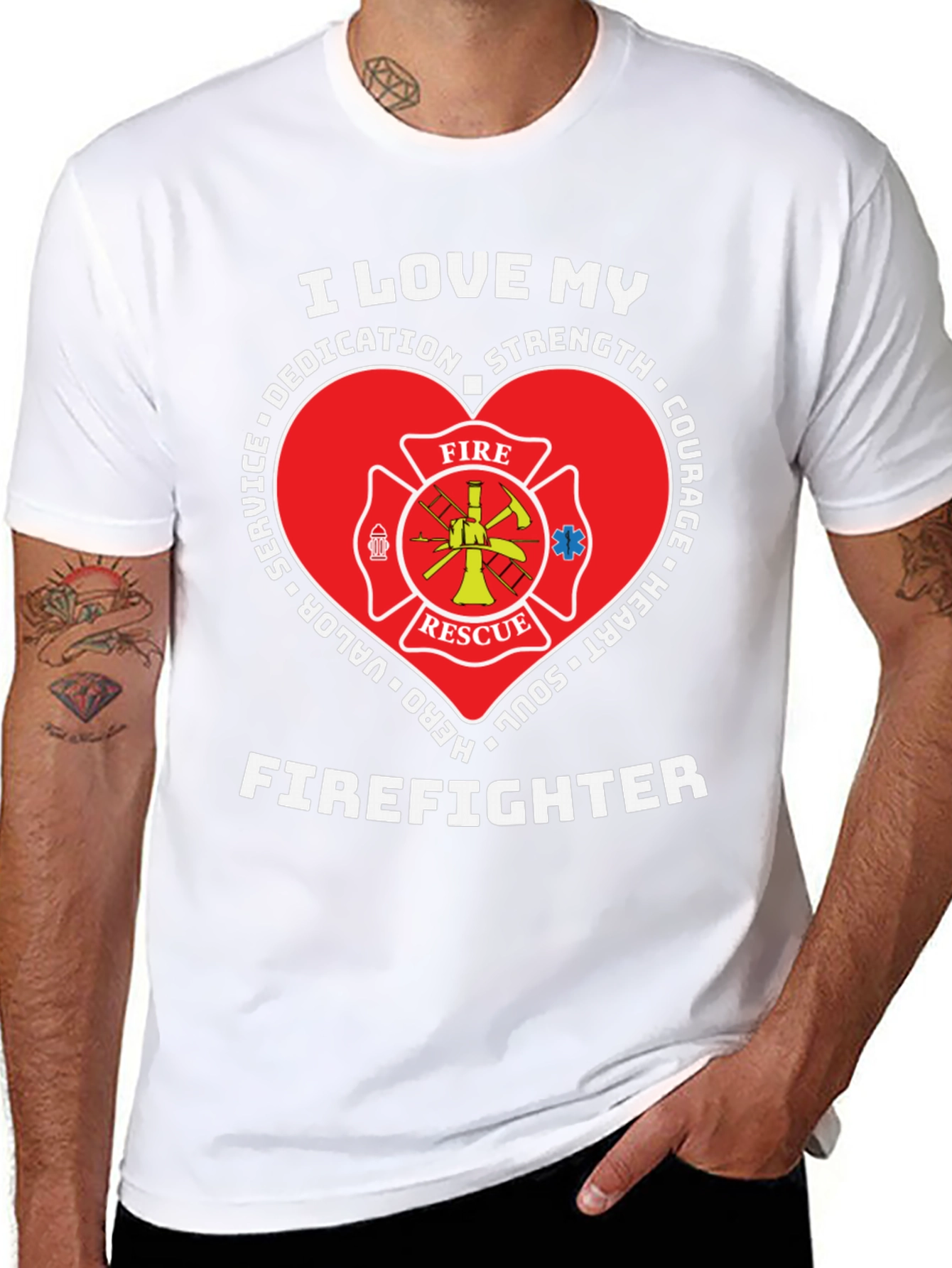 I Love My Firefighter T-Shirt