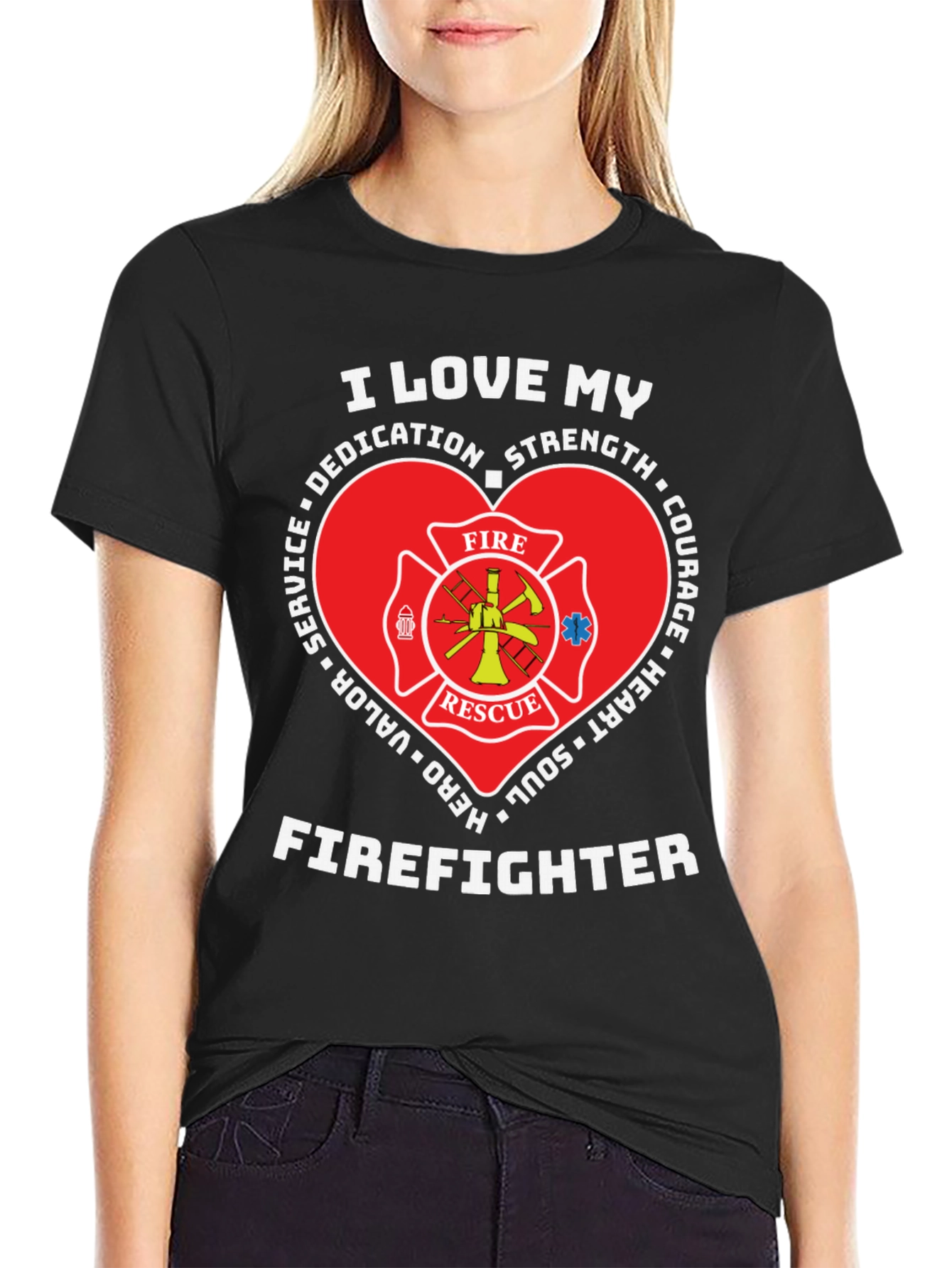 I Love My Firefighter T-Shirt