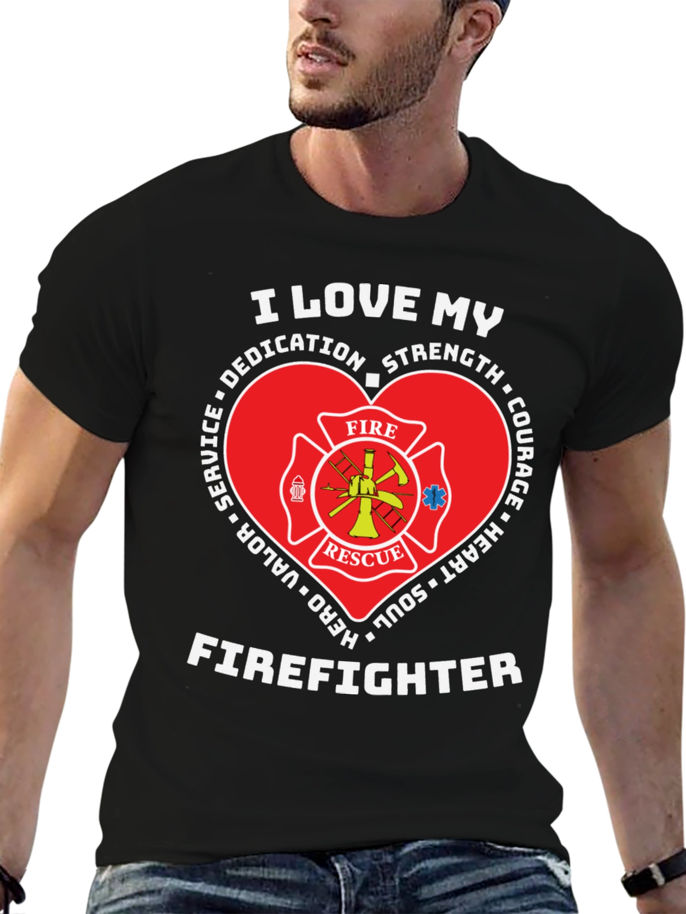 I Love My Firefighter T-Shirt