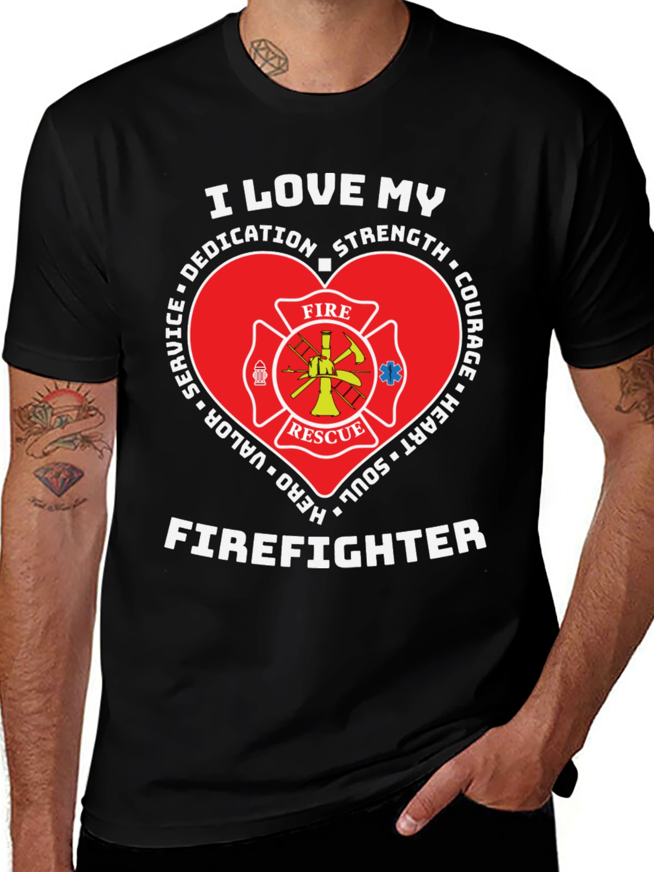 I Love My Firefighter T-Shirt