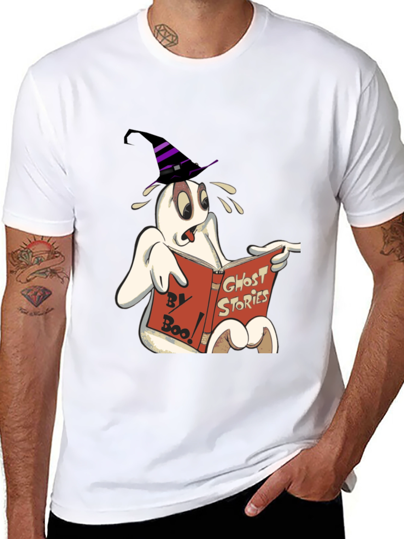 Spooky Ghost Reading T-Shirt