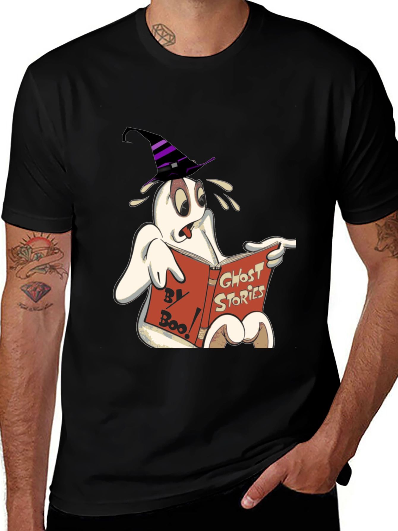 Spooky Ghost Reading T-Shirt