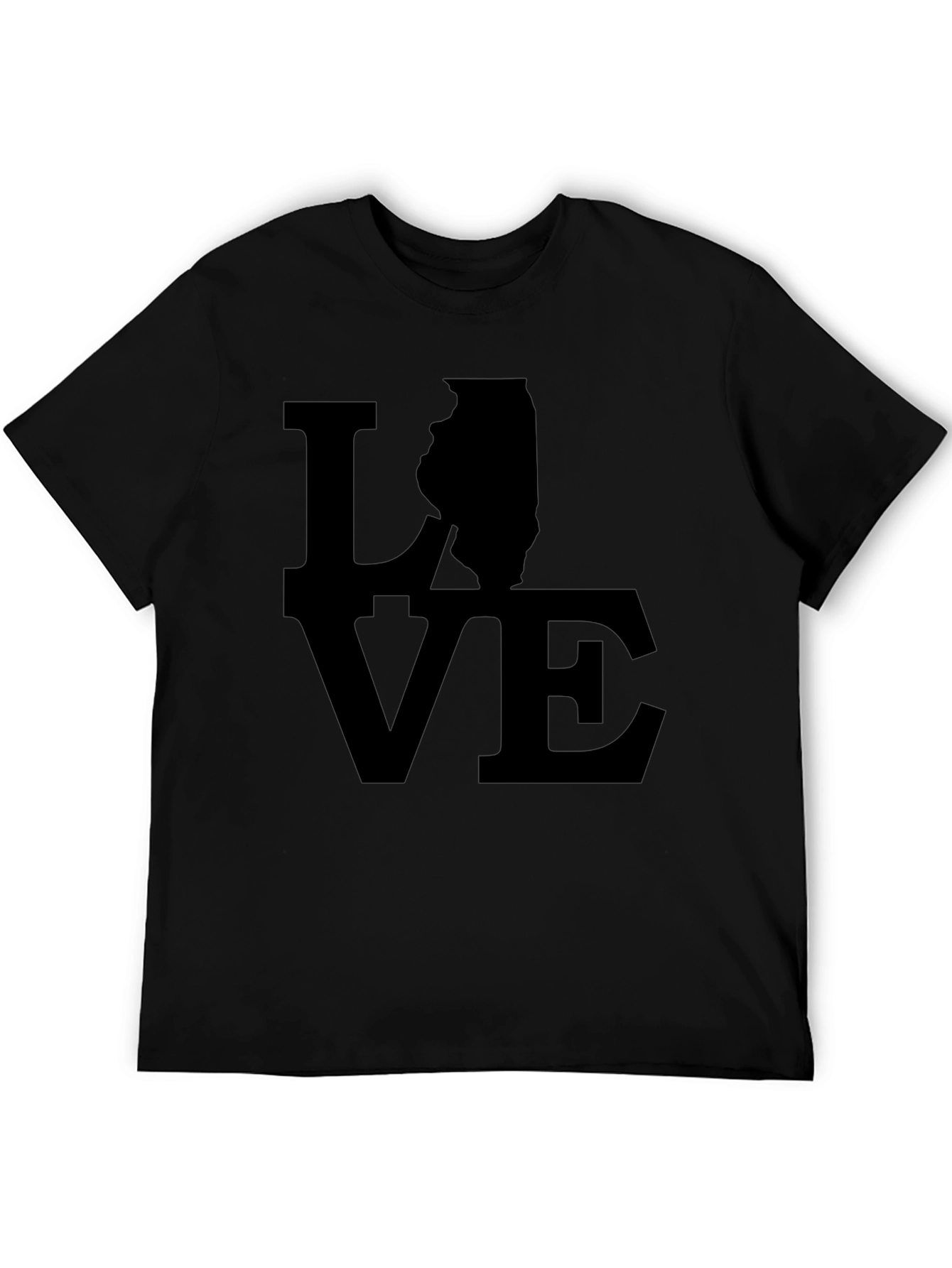 Love Illinois Graphic Tee - Black
