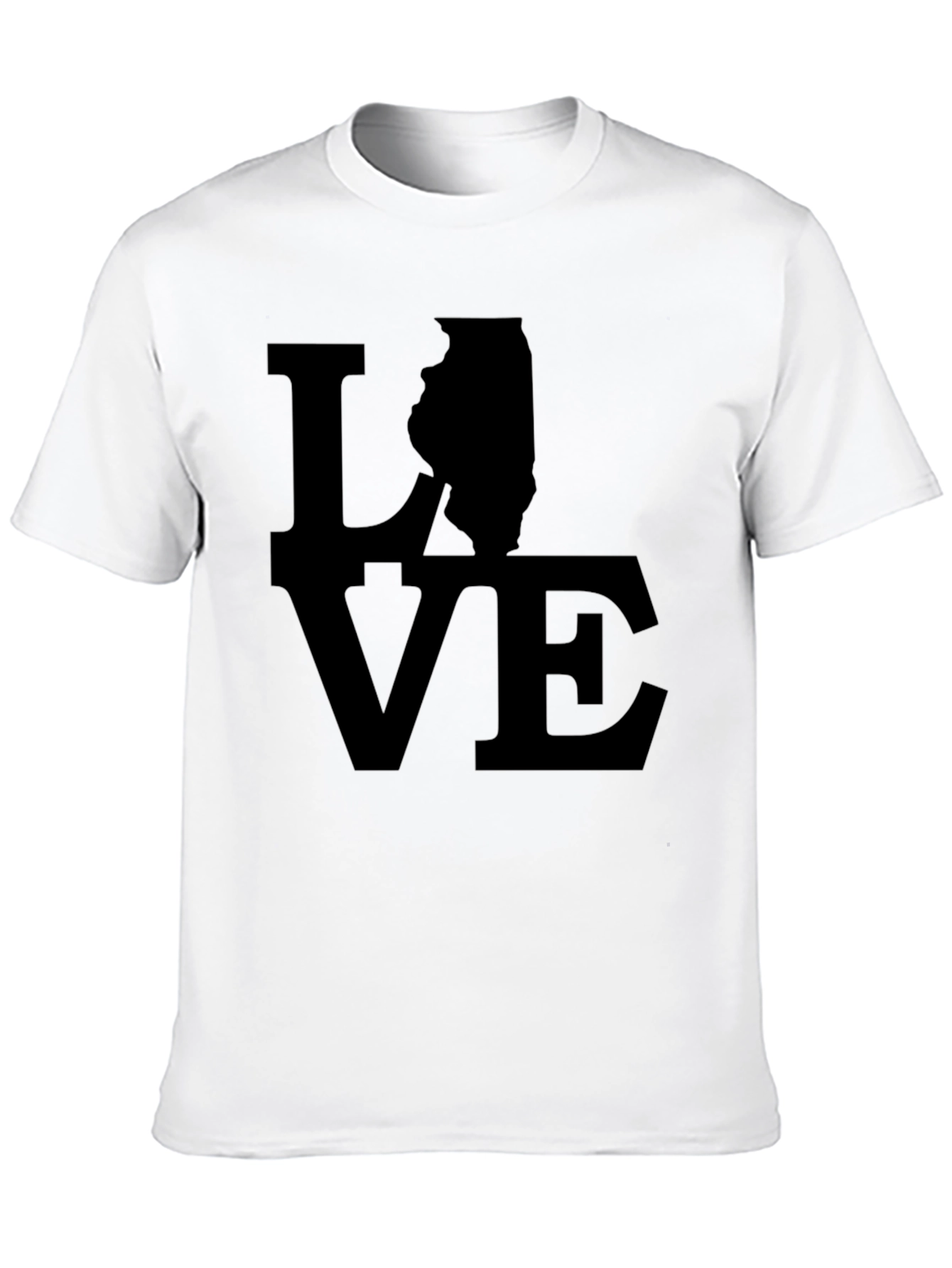 Love Illinois Graphic Tee - Black