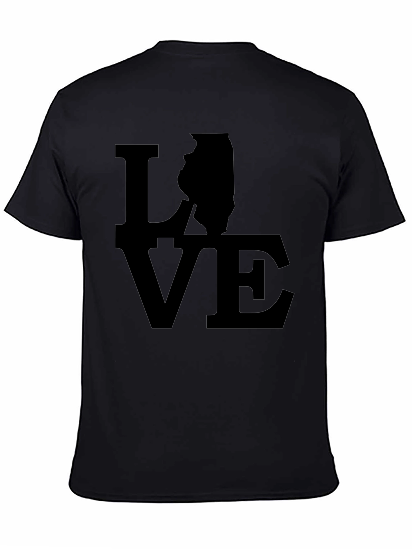 Love Illinois Graphic Tee - Black