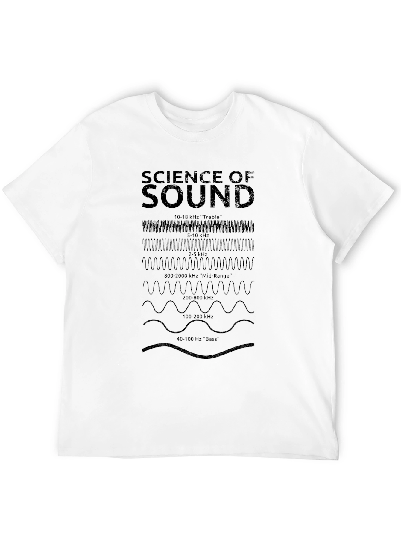 Science of Sound Frequency T-Shirt - Black