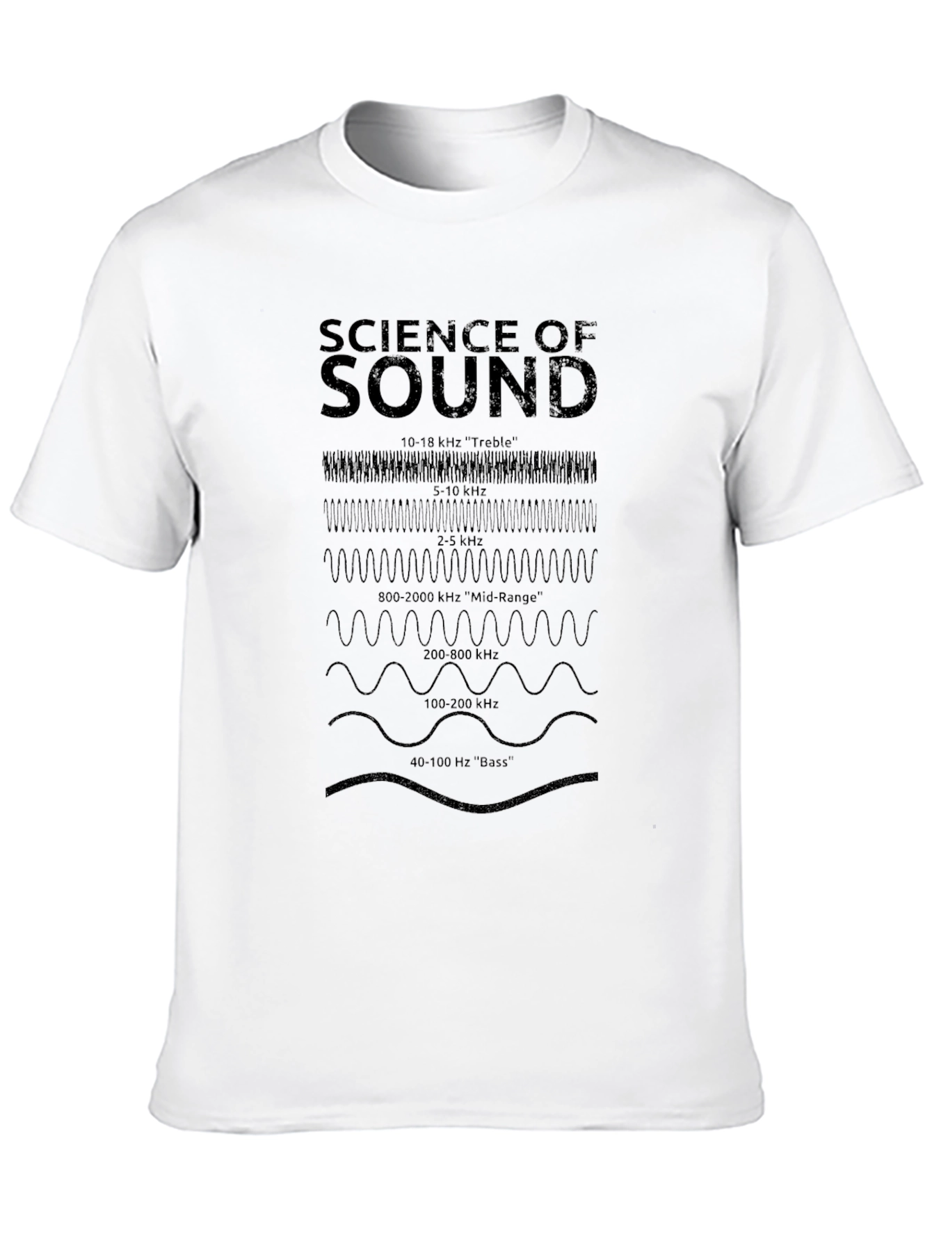 Science of Sound Frequency T-Shirt - Black